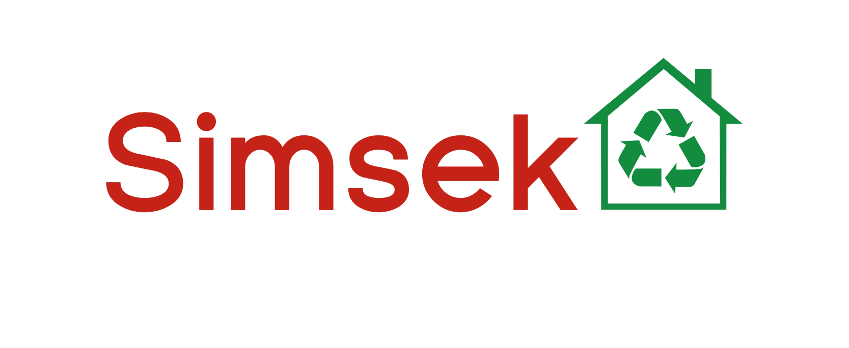 Logo von Abriss Simsek in roter und grüner Schrift, mit einem Haus-Symbol und dem Text 'Abriss & Entkernung'.